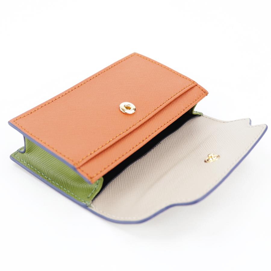 MARNI（マルニ） カードケース 名刺入れ 定期入れ パスケース オレンジ