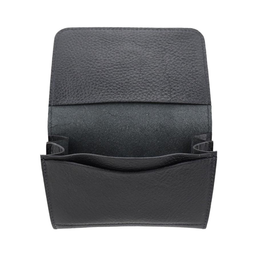 IL BISONTE（イルビゾンテ） カードケース 名刺入れ ブラック パス