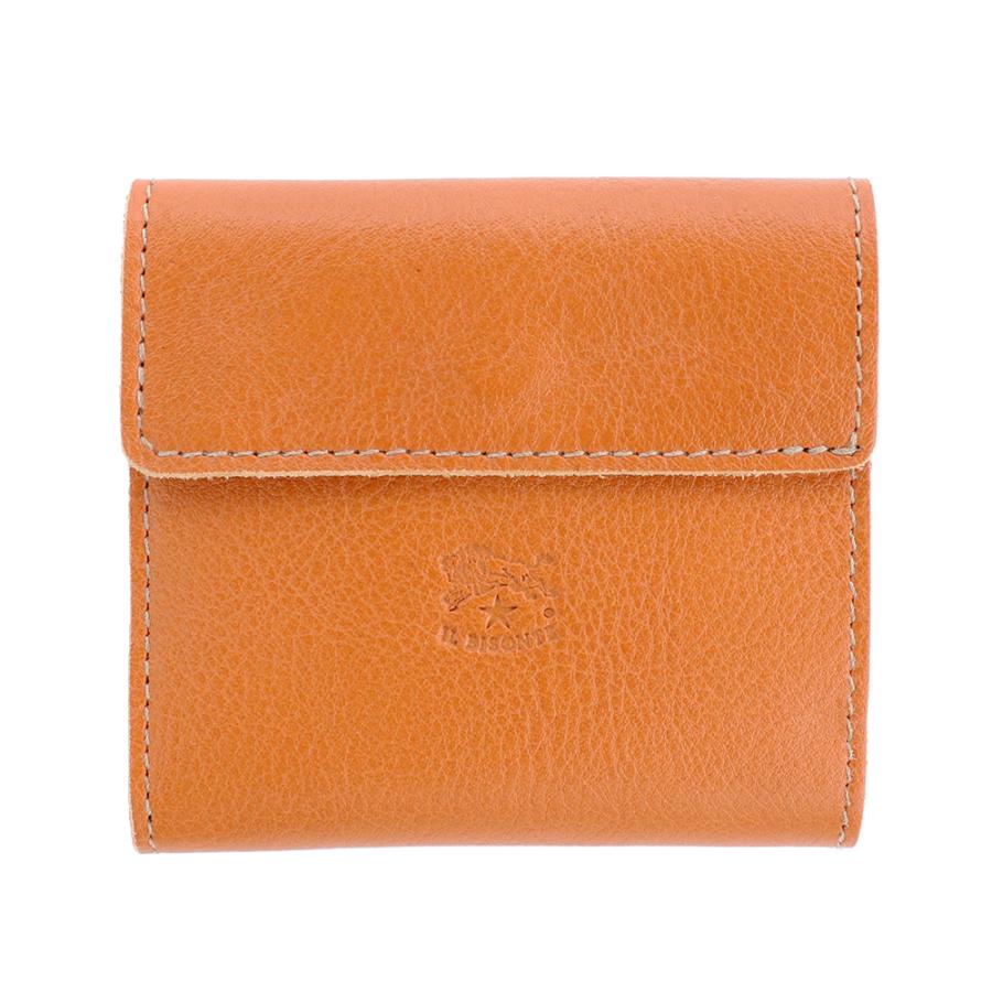 IL BISONTE（イルビゾンテ） 財布 三つ折り レザー 本革 キャメル