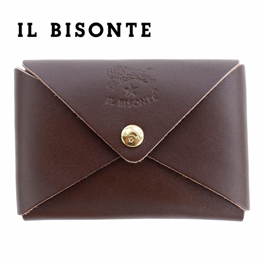 IL BISONTE（イルビゾンテ） カードケース 名刺入れ ダークブラウン