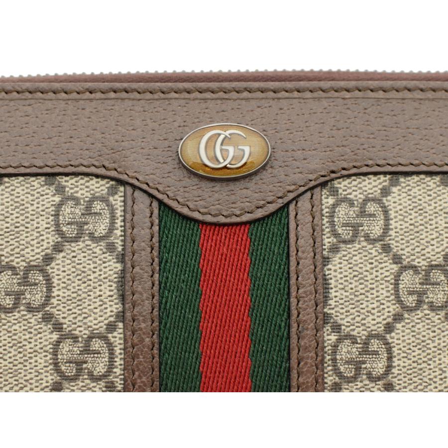 GGキャンバス グッチ 財布 GUCCI ラウンドファスナー長財布 メンズ