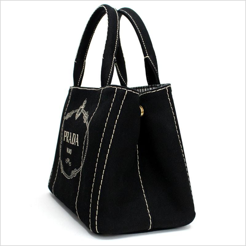 CANAPA プラダ PRADA ギンガムチェック2wayキャンバストートバッグ