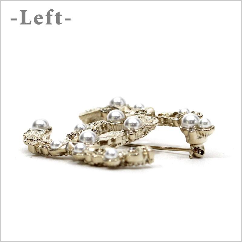 CHANEL（シャネル） ブローチ メタル ストラス ラインストーン