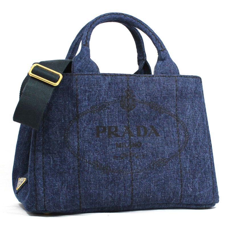 CANAPA PRADA プラダ 2WAYトートバッグ カナパ デニムPM SHOPPING
