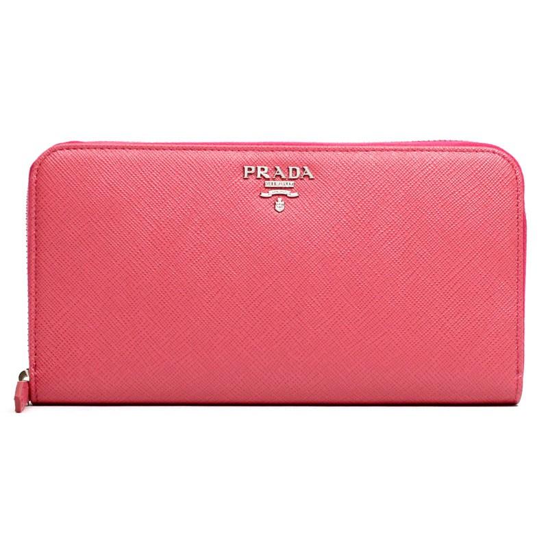 PRADA（プラダ） ラウンドファスナー長財布[小銭入れ付き] ローズ