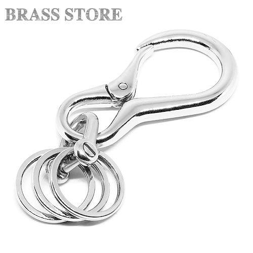 シルバー カラビナ キーホルダー（Mサイズ） キーリング ベルトフック