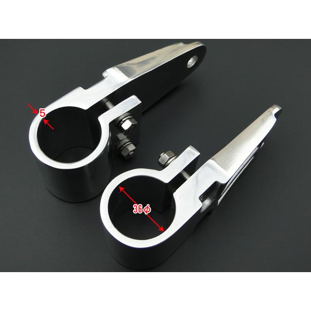 9101□Z400FX 砂型ヘッドライトステー左右セット(36Φ)バフ掛け : 絶版