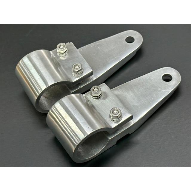 9101□Z400FX 砂型ヘッドライトステー左右セット(36Φ)バフ掛け : 絶版