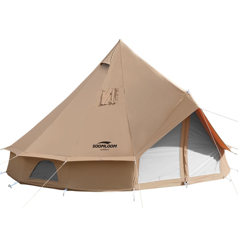 Soomloom ワンポールテント 4~6人用テント ベル型テント All.in 4m