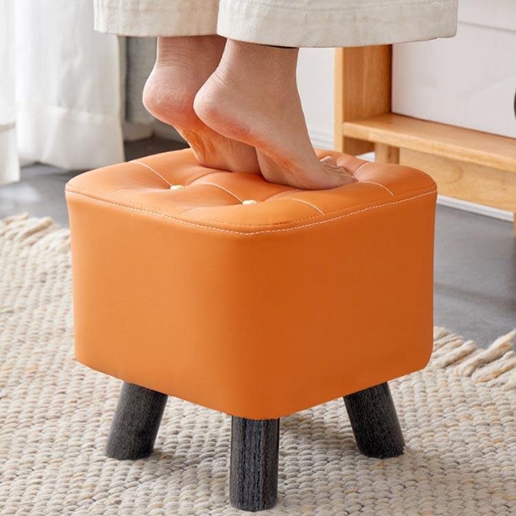 スツール オットマン ミニスツール 座る 椅子 玄関 小さい ロース