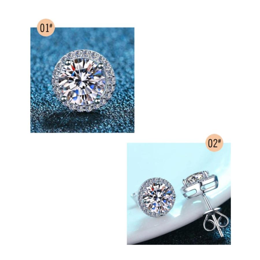 2カラット モアサナイト ピアス レディース シルバー925