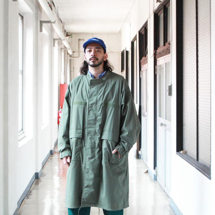 F/CE.（エフシーイー） ロングコート LAYERED M-65 FIELD COAT : BROWN