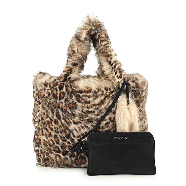 miu miu（ミュウミュウ） 並行輸入 トートバッグ プリントシアリング