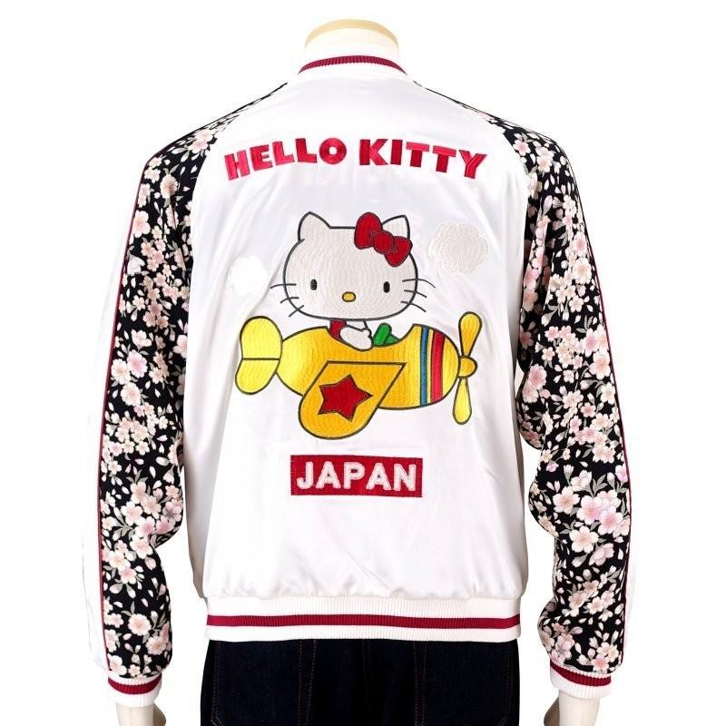 ハローキティ 桜ちりめん袖リバーシブル スカジャン HKSJ-301 サンリオ