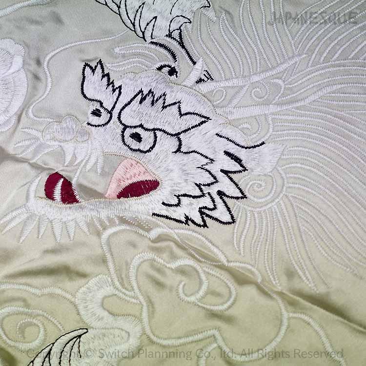 スカジャン ジャパネスク 日本地図と龍 刺繍 リバーシブル JSKJ-001 和