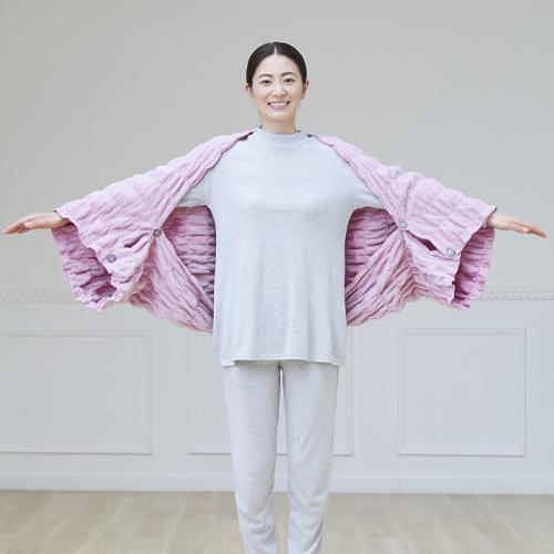 BSファイン]ふわふわレムケット肩掛け【公式】｜着る岩盤浴 BSFINE