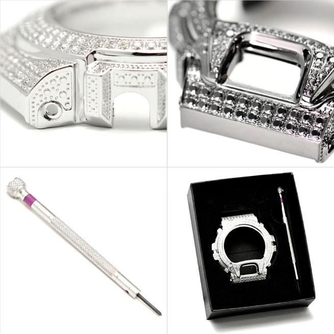 G-SHOCK Gショック DW-6900専用 カスタム キュービックジルコニア