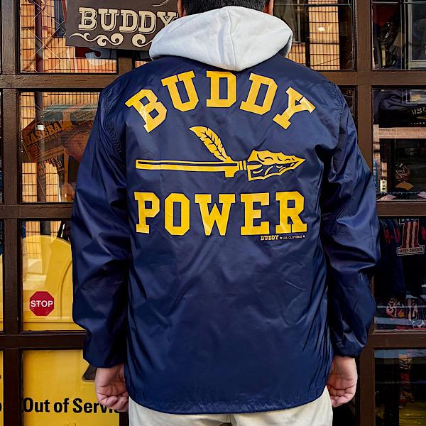コーチジャケット 裏ボア付き BUDDY ウィンドブレーカー POWER