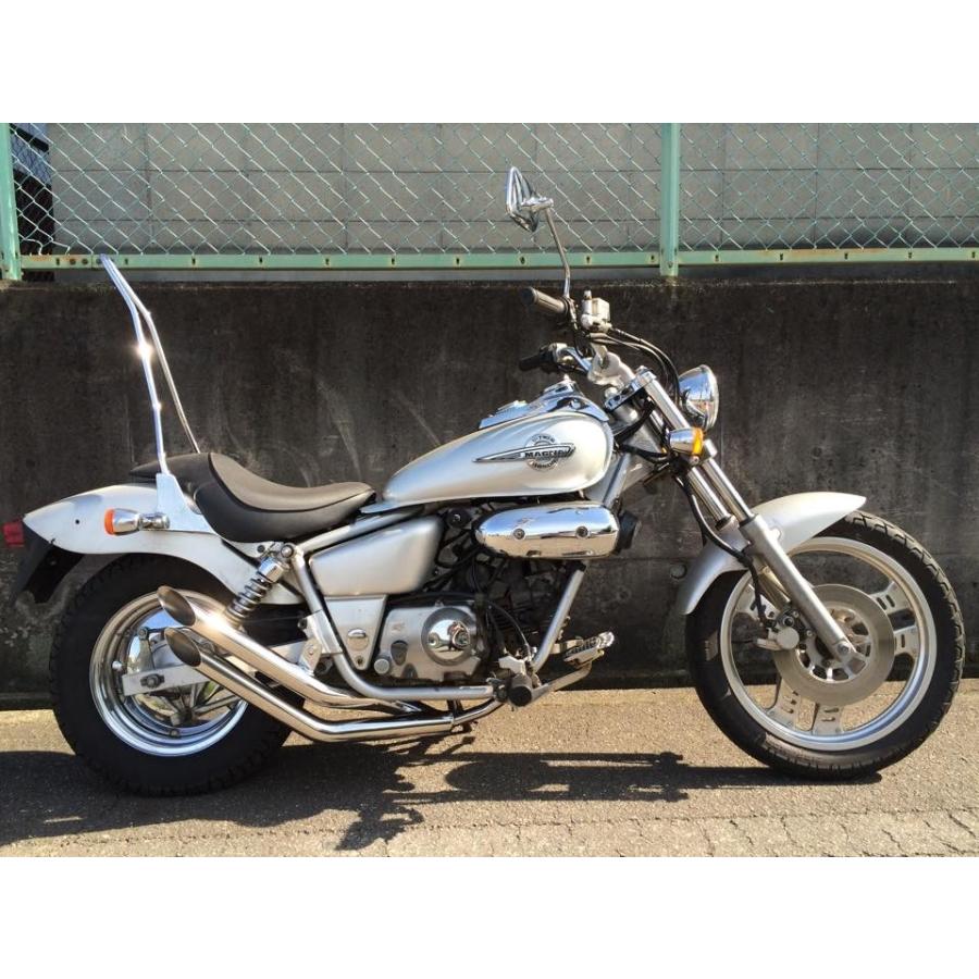 ホンダ（HONDA） ステンレス製ツインスラッシュカットWマフラー/マグナ