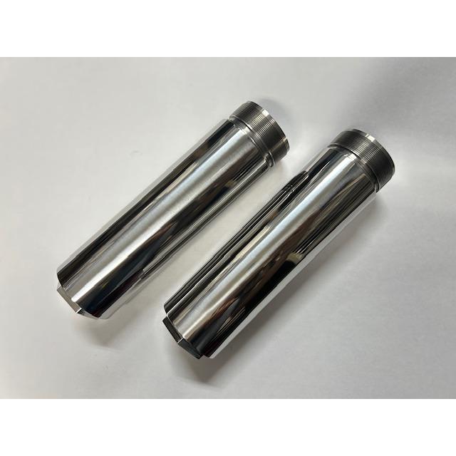 49ミリフォーク仕様のハーレー用ステンレス製フォークジョイント 100mm