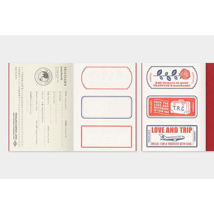 限定品 TRAVELER'S notebook LOVE AND TRIP RED」トラベラーズノート