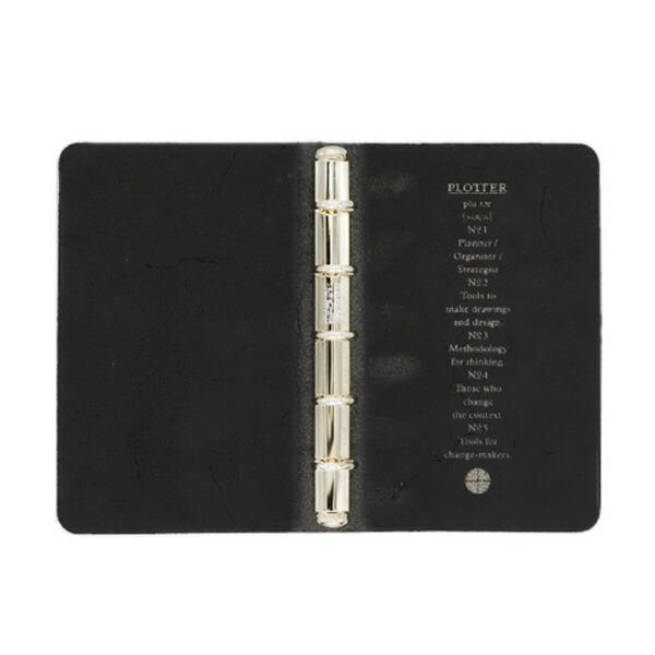 プロッター 5001 プエブロ 5穴リングレザーバインダー ブラック ミニ5