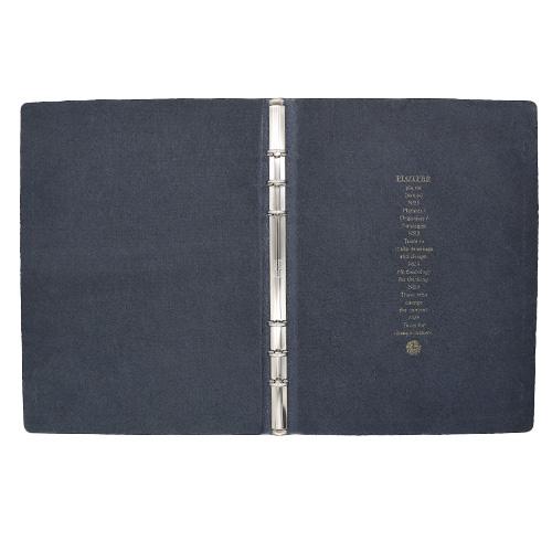 PLOTTERプロッターA5サイズ 6穴リングレザーバインダー ホースヘアー2