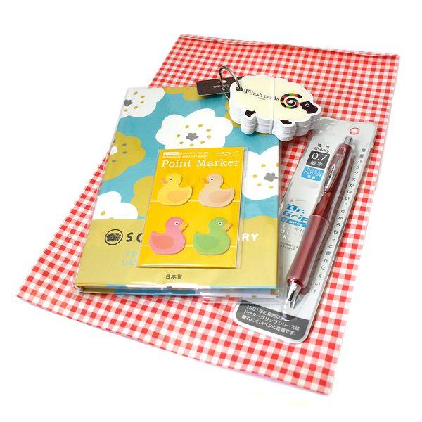 maruman（マルマン） マルアイ ラッピング チェック柄封筒赤 215x300mm