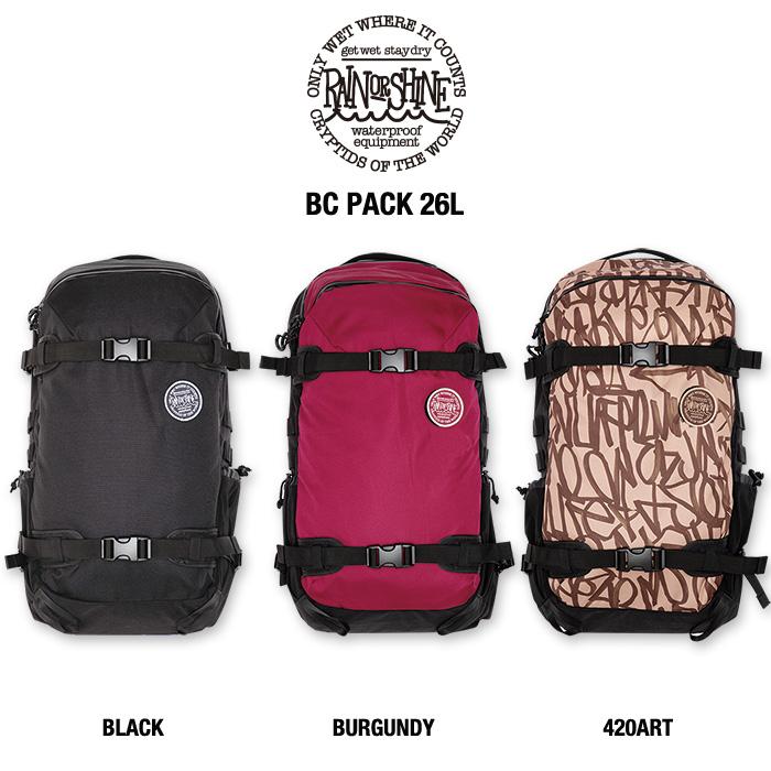 RAIN OR SHINE BC PACK 26L Cordura / 2025-2026モデル バック