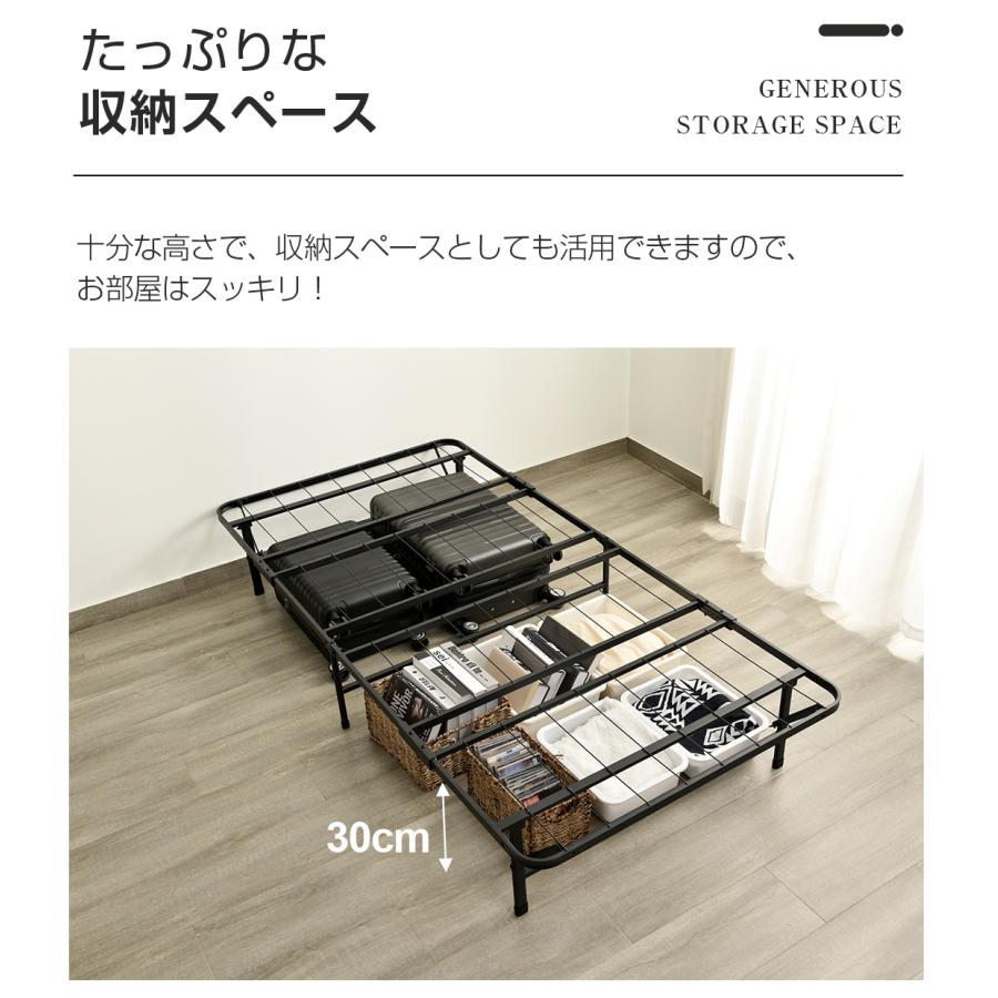 BTM パイプベッド 折りたたみ ベッド ベッドフレーム シングル 軽量