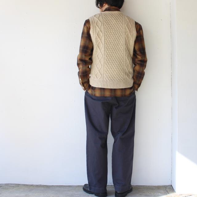 ORGUEIL（オルゲイユ） 【15%OFF】Orgueil ケーブルニットベスト Cable