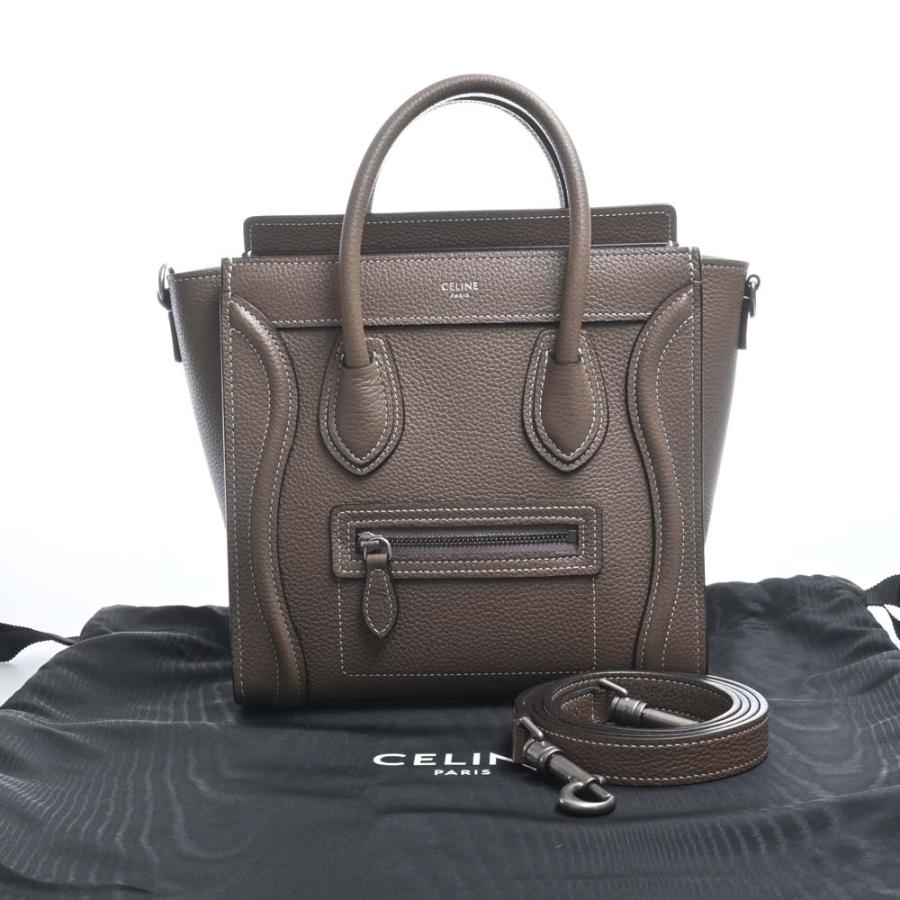 CELINE（セリーヌ） レザー ラゲージ ナノショッパー 2WAY