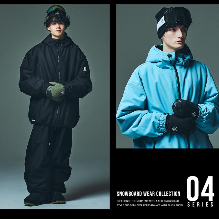 BLACK SNOW スノボウェア メンズ 上下セット スノーボードウェア