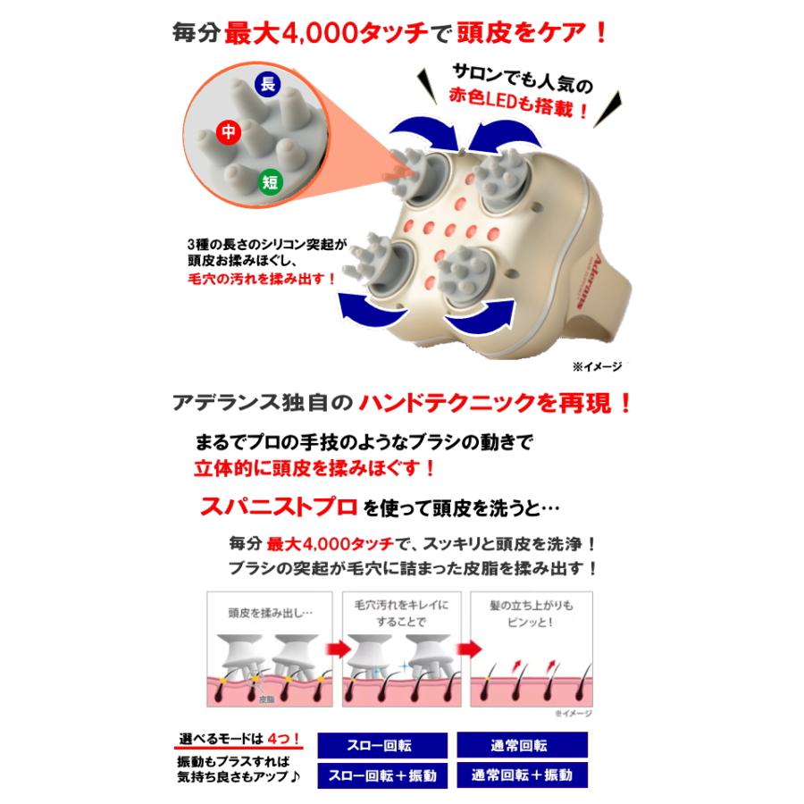 爆買 アデランス スパニストプロ 頭皮＋フェイスケア 家庭用ヘッドスパ