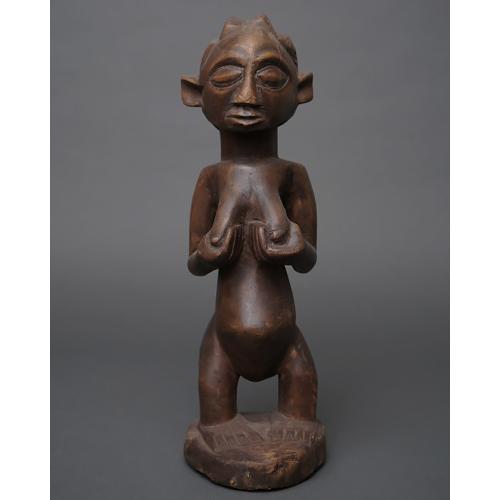アフリカ コンゴ ルバ族 立像 人形 No,2 プリミティブアート 木彫り