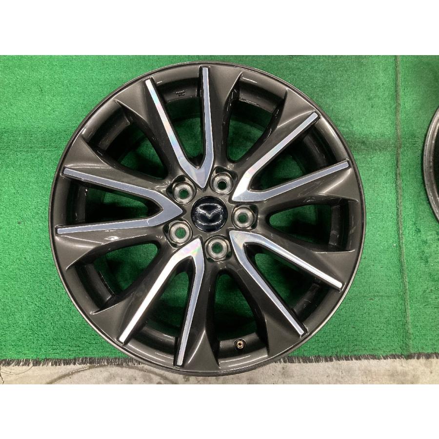 □7613 良品 マツダ 純正 CX-3 アクセラ 等 18インチ 7J +50 5穴 114.3