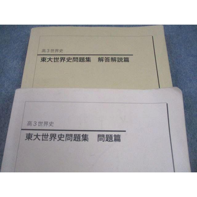 極美品 鉄緑会 '24高3世界史 東大世界史問題集 問題篇 解答開設篇 断裁