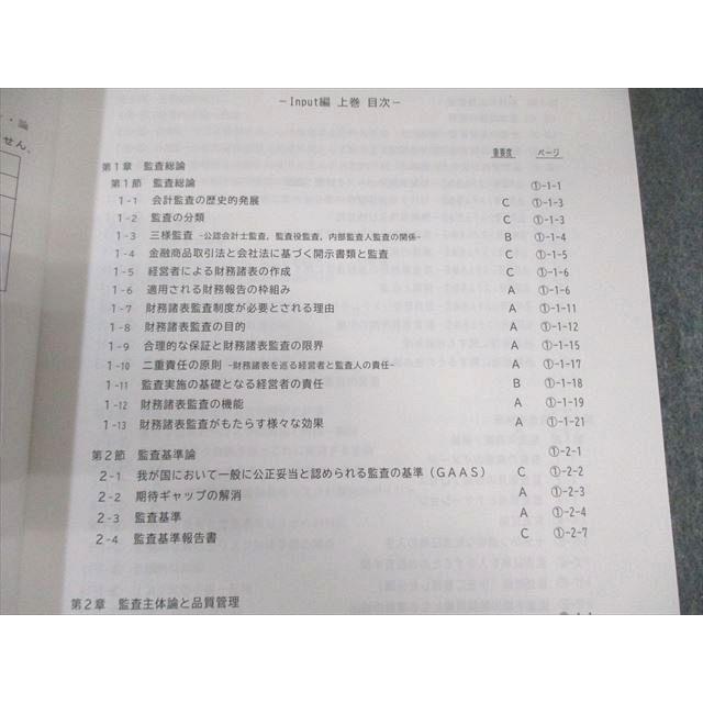 CPA会計学院 公認会計士 監査論 論文対策講義 松本レジュメ インプット