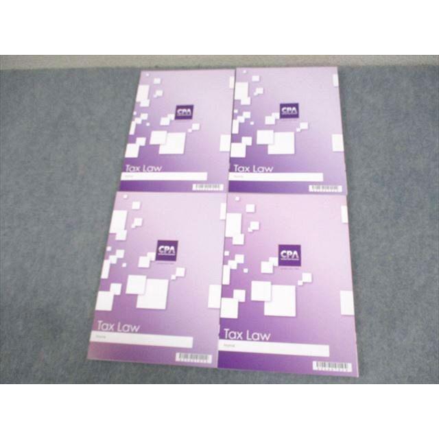 CPA会計学院 公認会計士講座 租税法 テキスト1〜4(法人税/所得税/消費