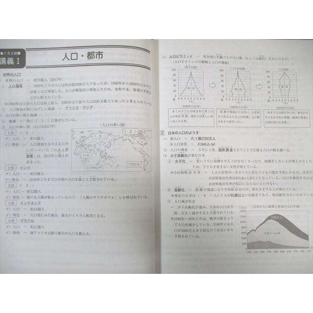 浜学園 小6 社会 日曜志望校別特訓問題集 7月〜12月 講義I/II 2018 計6