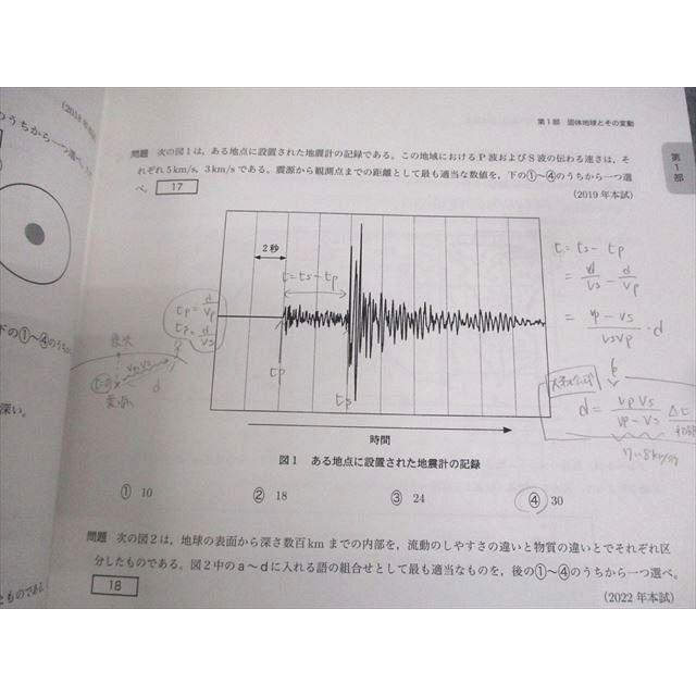 鉄緑会 共通テスト地学基礎 テキスト 2023 夏期/冬期 計2冊 ☆ 010m0D