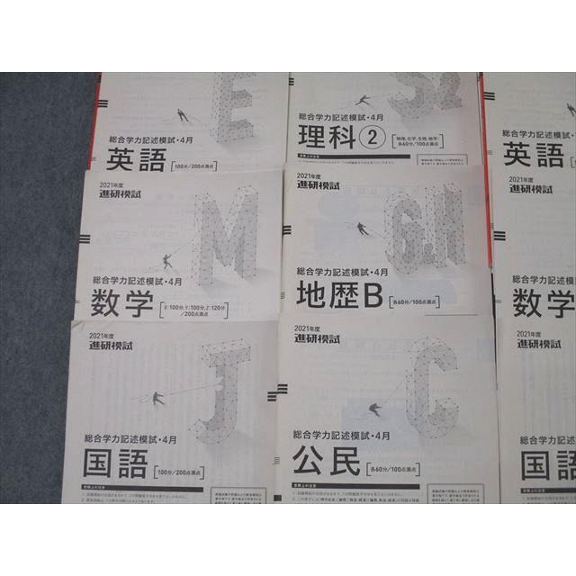 ベネッセ 進研模試 総合学力記述模試 2021年度4/7月実施 英語/数学