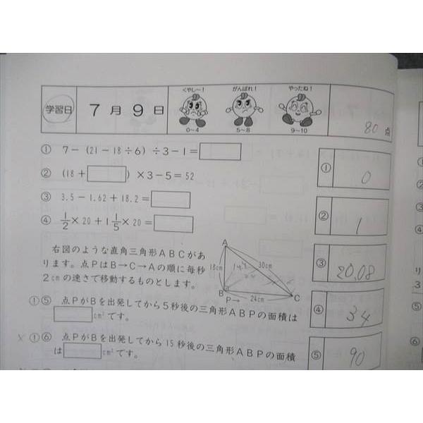 SAPIX サピックス 小5年 算数 基礎力トレーニング 7月号 2017年度版