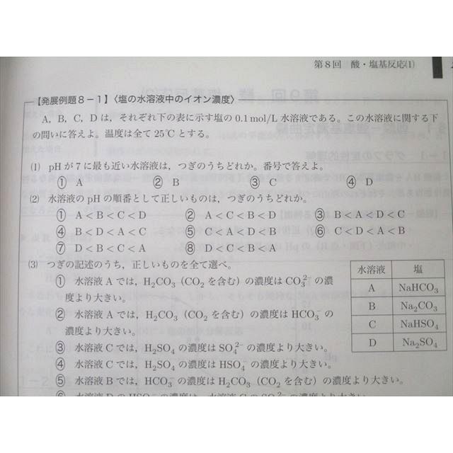鉄緑会 高3 化学発展講座/問題集 テキストセット 状態良 2019 計2冊