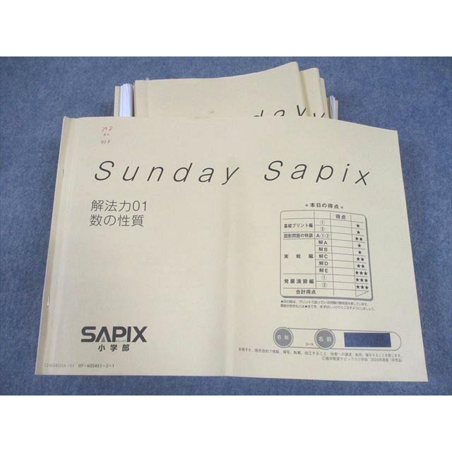 SAPIX サピックス 小6 SS特訓 Sunday SapiX 解法力01〜14 2024年度版