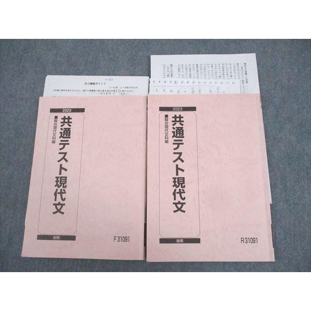 駿台 共通テスト現代文 テキスト通年セット 2023 計2冊 平井隆洋