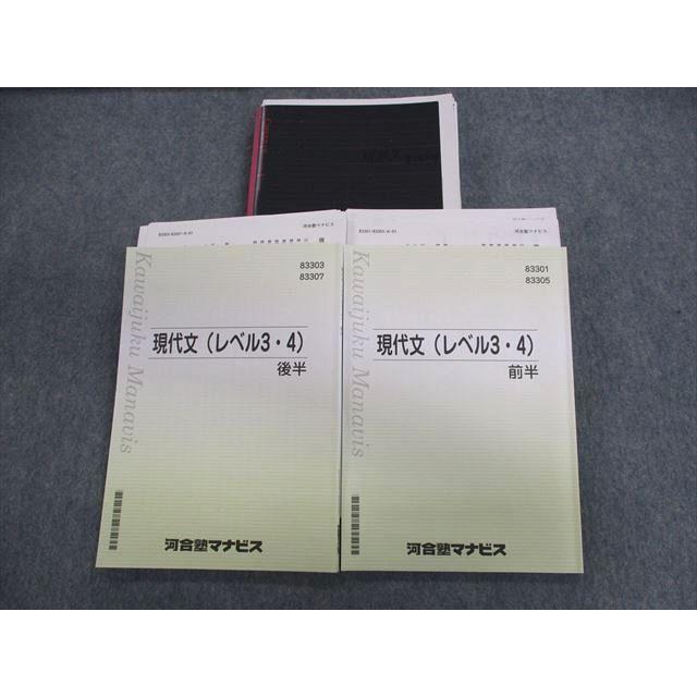 河合塾マナビス 現代文(レベル3・4)前半/後半 【テスト計22回分付き