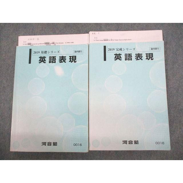 河合塾 英語表現 テキスト通年セット 2019 計2冊 藤田雅之 025S0D