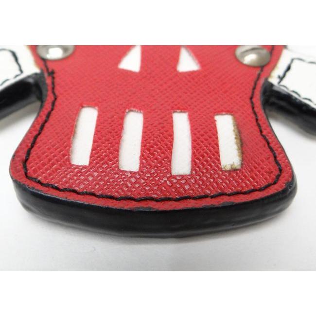 PRADA（プラダ） スカルモチーフ キーホルダー キーリング レッド