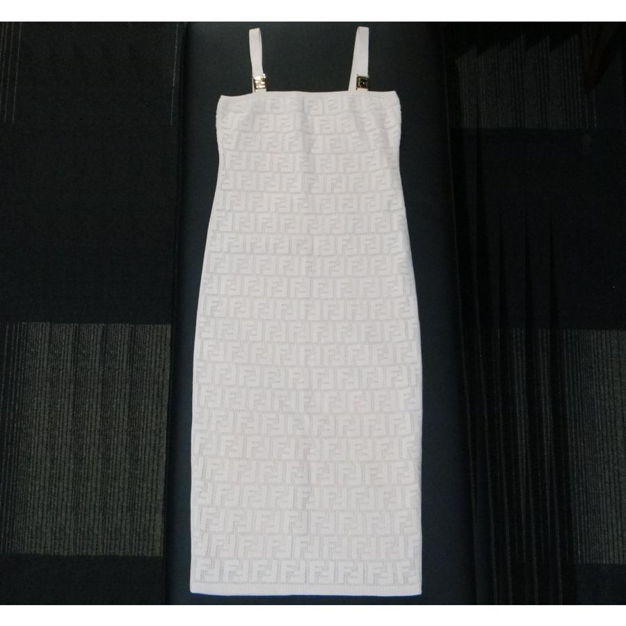 FENDI（フェンディ） FZDA17 ズッカ柄 FF ニット ワンピース ピンク